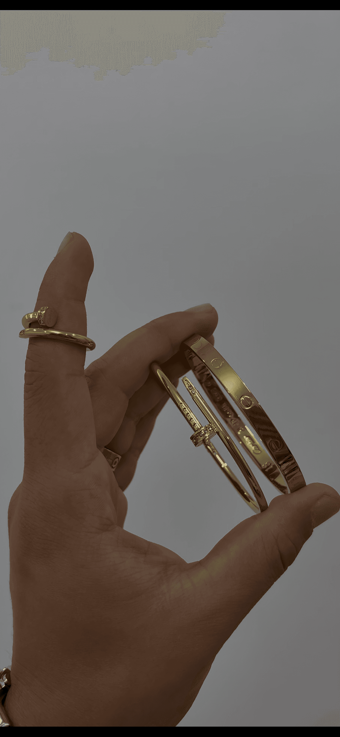 cartier love + cartier clou